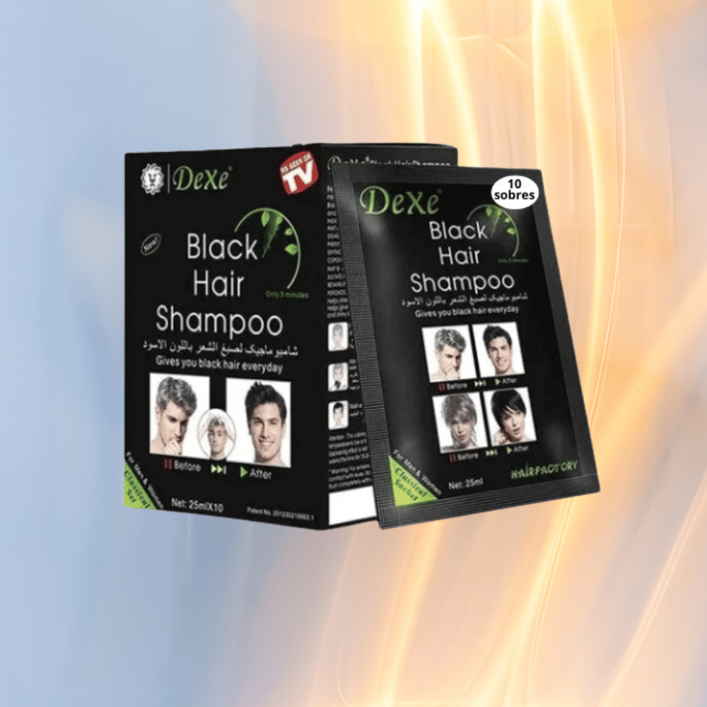 Shampoo para Eliminar los Cabellos Blancos (cada caja contiene 10 sobres)