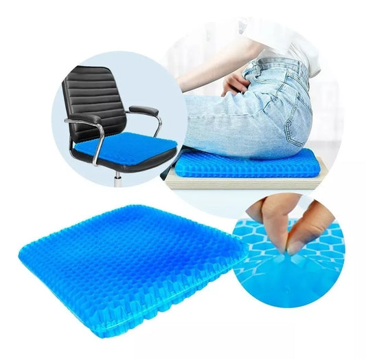 Cojin Gel Silicon Ergonómico - Azul